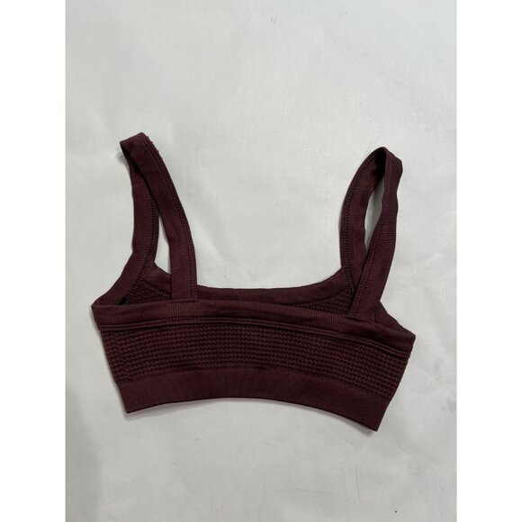 Urban Outfitters Out From Under Waffle Knit Bralette in Burgundy - Picture 4 of 5